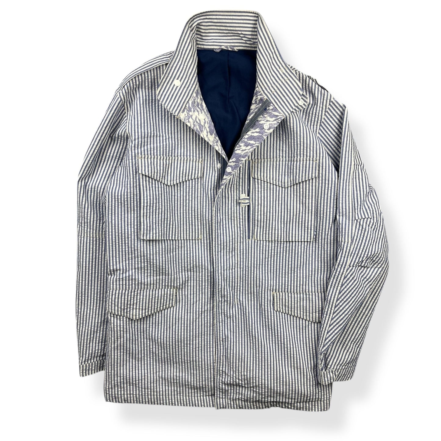 2000's Maharishi Seersucker M65 Jacket (M) | Default Title, Multicoloured