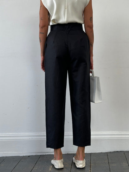 Vintage High Waisted Tapered Trousers - W26