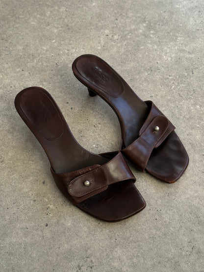 Hugo Boss Leather Mules - UK 5 / EUR 38