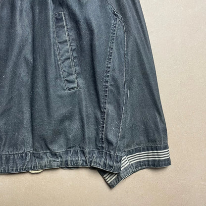 S/S 1986 Charcoal Grey Sail Cloth Marina Spell Out Hooded Coach Jacket