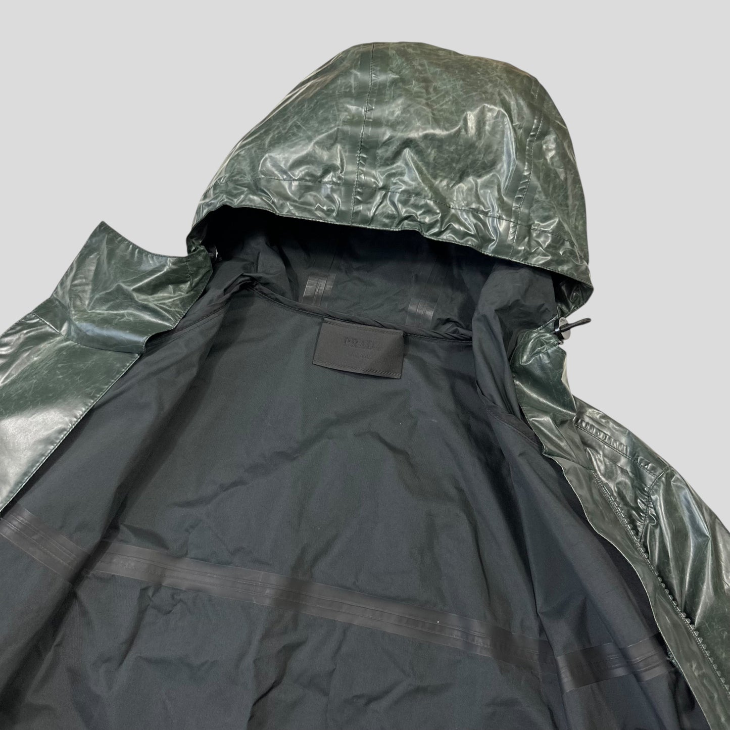 Prada Milano 2015 Taped Seam Toffee Wrapper Technical Jacket - IT50 | Default Title, Green