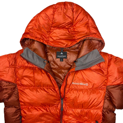 Montbell Puffer Jacket In Orange & Red ( L )