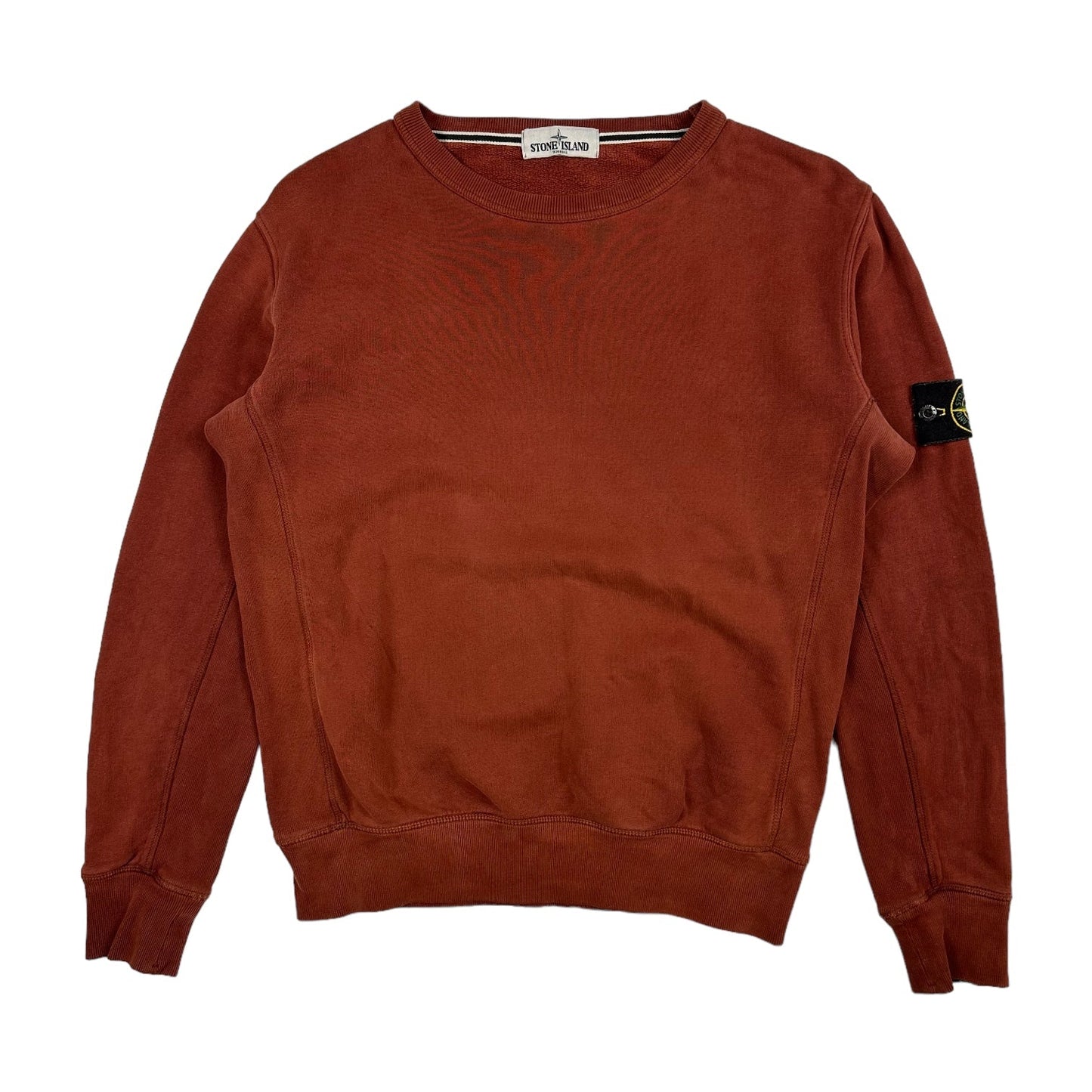 Stone Island Red Cotton Crewneck Sweatshirt