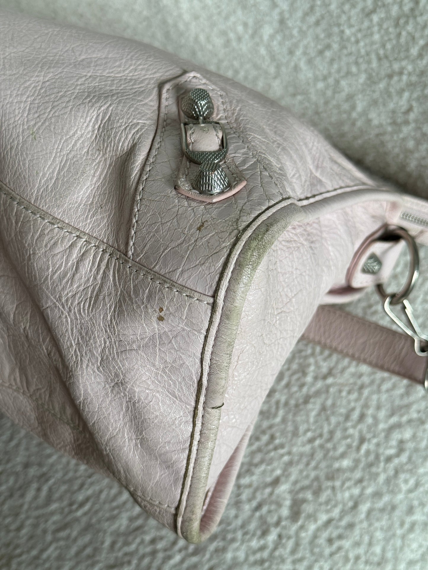 S/S 2014 Balenciaga Baby Pink City 2Way Handbag | O/S, Pink