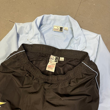 Puma Lazio 2006/07 Tracksuit In Baby Blue & Black ( L )