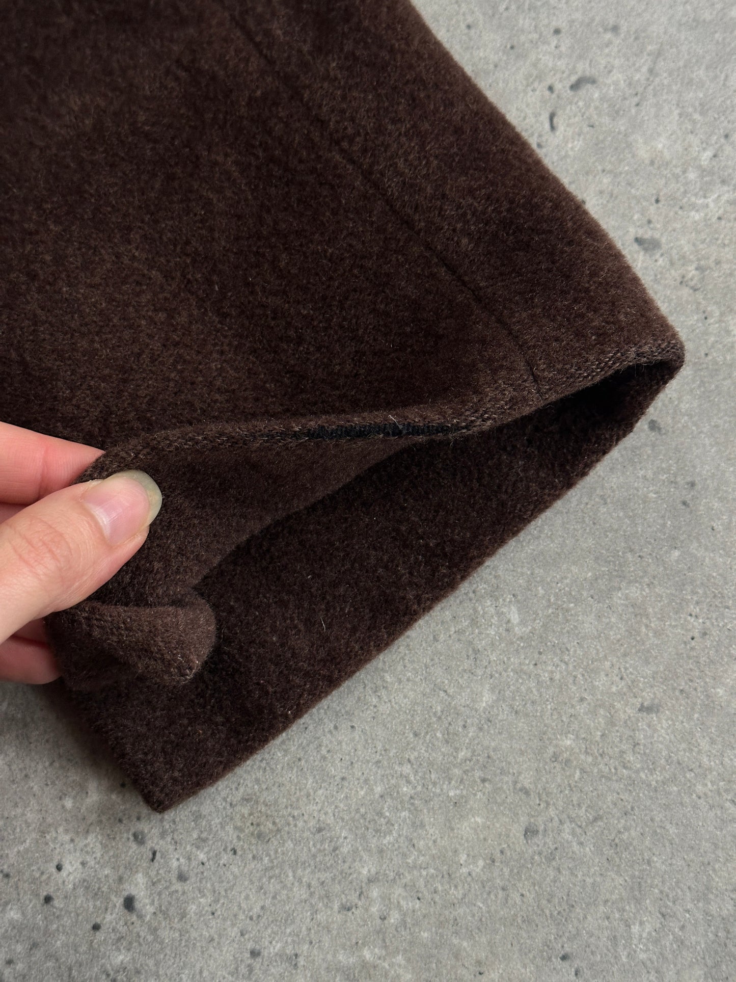 Moschino 1980s Wool Cashmere Double Breasted Coat - XL