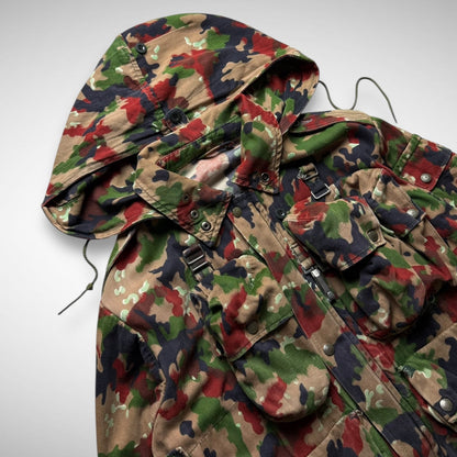 Swiss Army Camo Mesh Beekeeper Hood Jacket (90s)