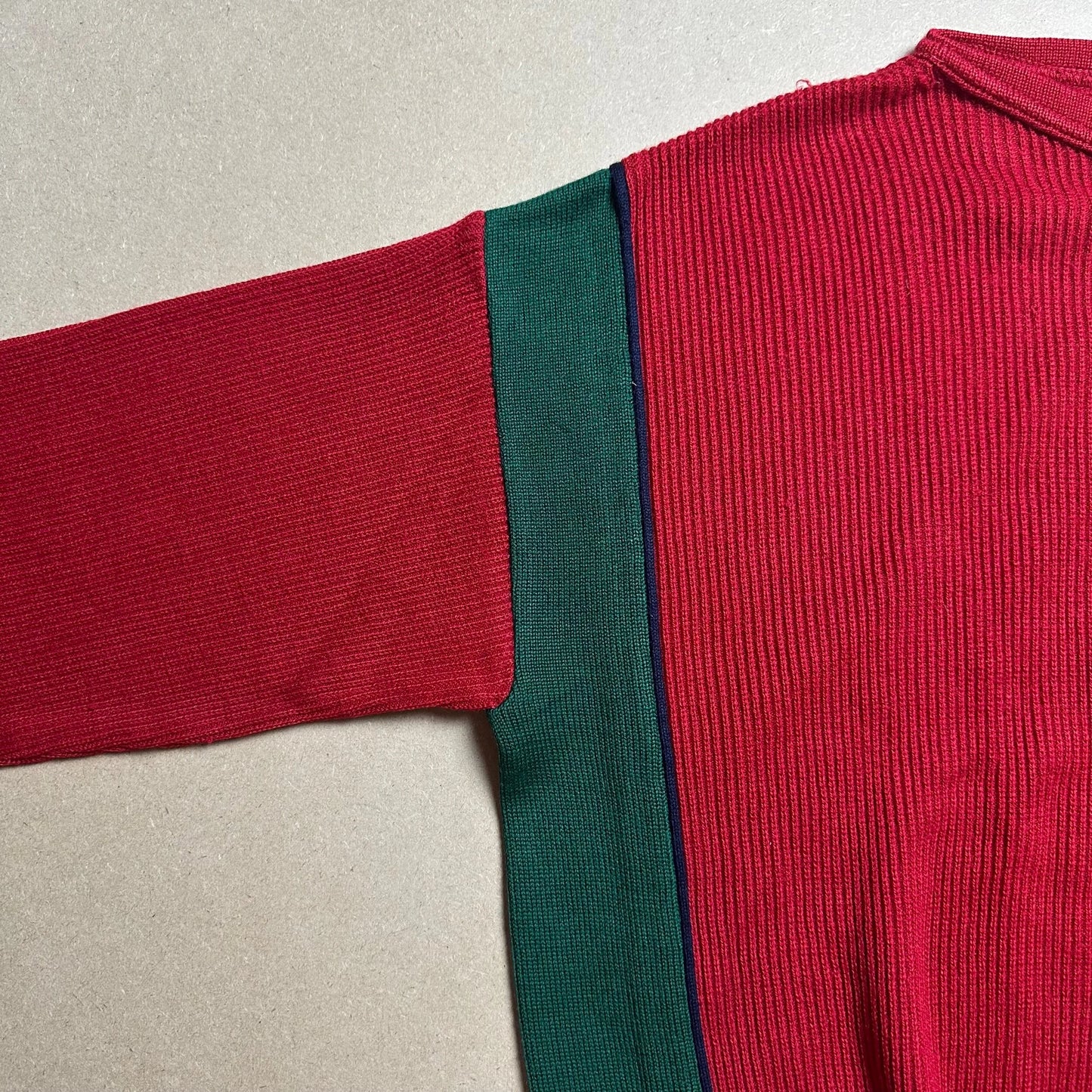 A/W 1980 C.P. COMPANY Two Tone Panelled Sweater