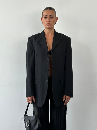 Yves Saint Laurent Pour Homme Pure Wool Single Breasted Blazer - 44R/XL