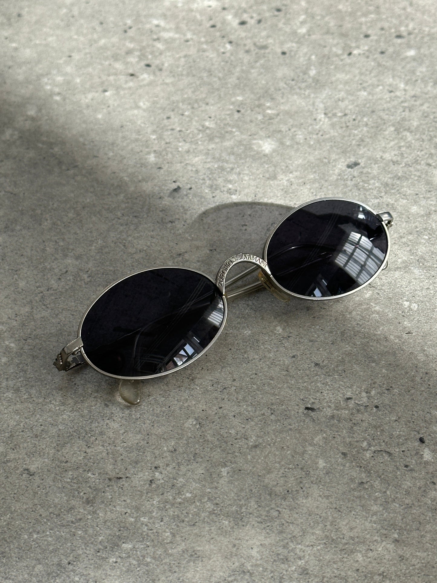 Emporio Armani Metal Oval Sunglasses