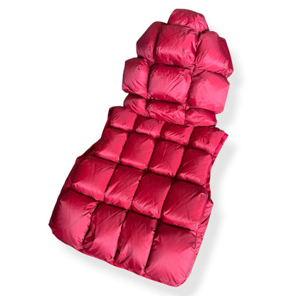 2013 Marithe + Francois Girbaud 'Parkachu' Gilet (S) | Small, Red