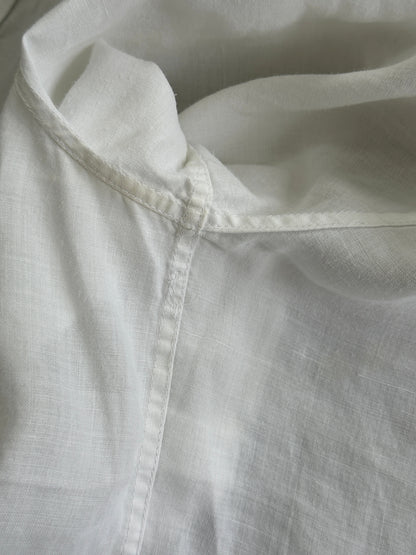 Max Mara ‘S Linen Cotton Mandarin Collar Shirt - M