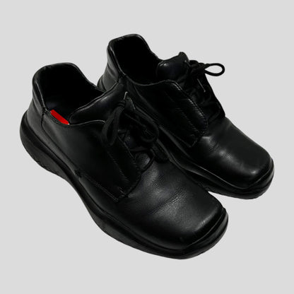 Prada Sport 1999 Vibram Square Toe Leather Derby Shoe - UK8