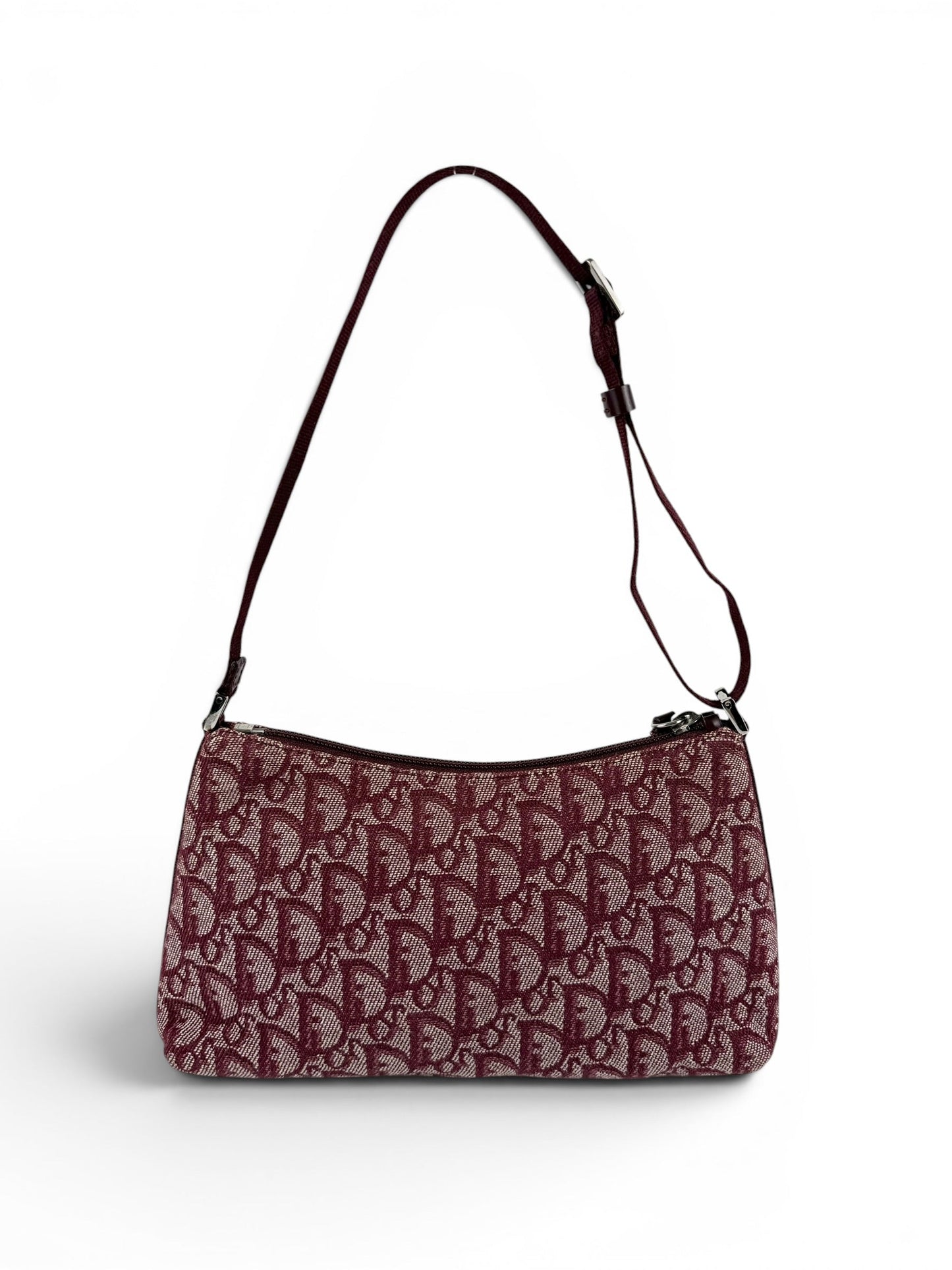 2011 Christian Dior Bordeaux Red Monogram Shoulder Bag | O/S, Multicoloured