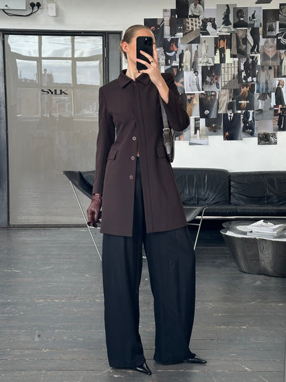 Sportstaff 1990s Minimal Tailored Coat - XS/S