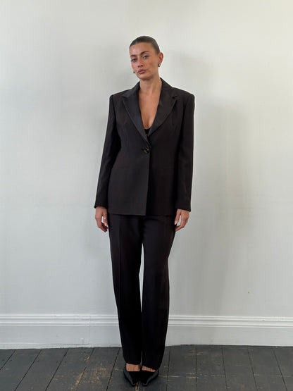 Gianfranco Ferre 1990s Single Breasted Tailored Suit - M