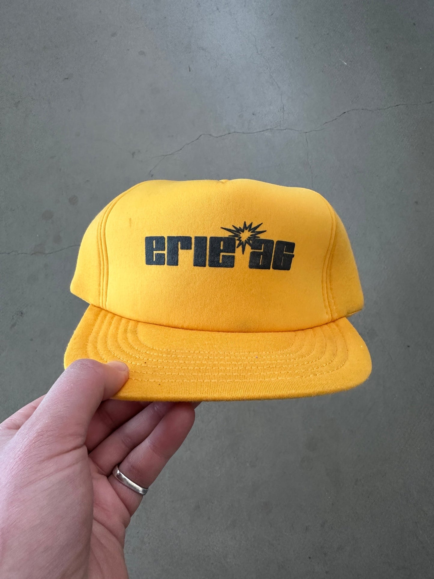 1990's Erie AG Cap | O/S, Yellow