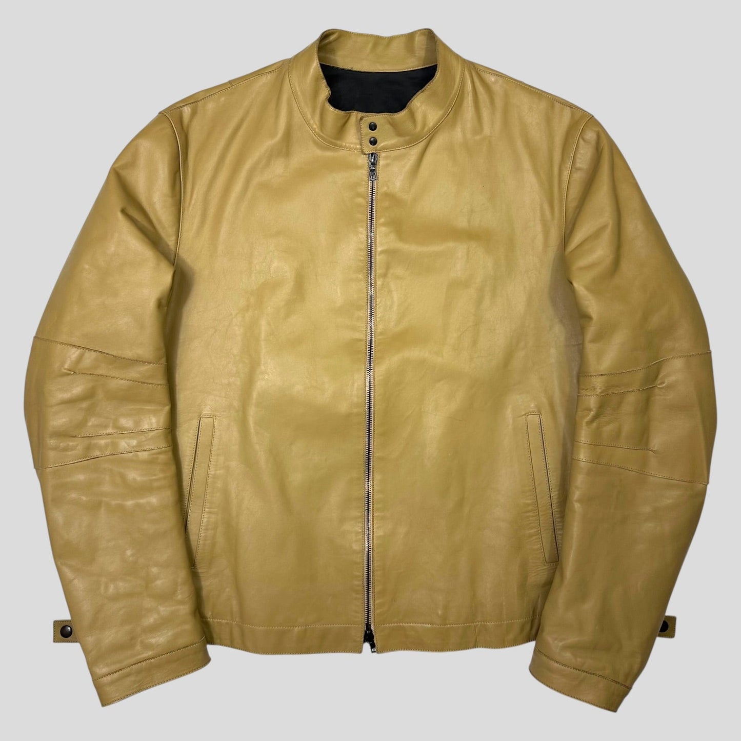 Neil Barrett AW00 Caramel Leather Moto Slingbag Jacket - L | Default Title, Multicoloured