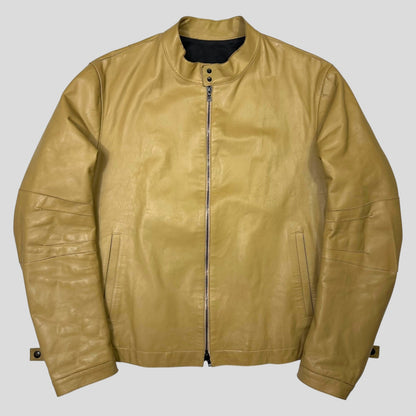 Neil Barrett AW00 Caramel Leather Moto Slingbag Jacket - L | Default Title, Multicoloured