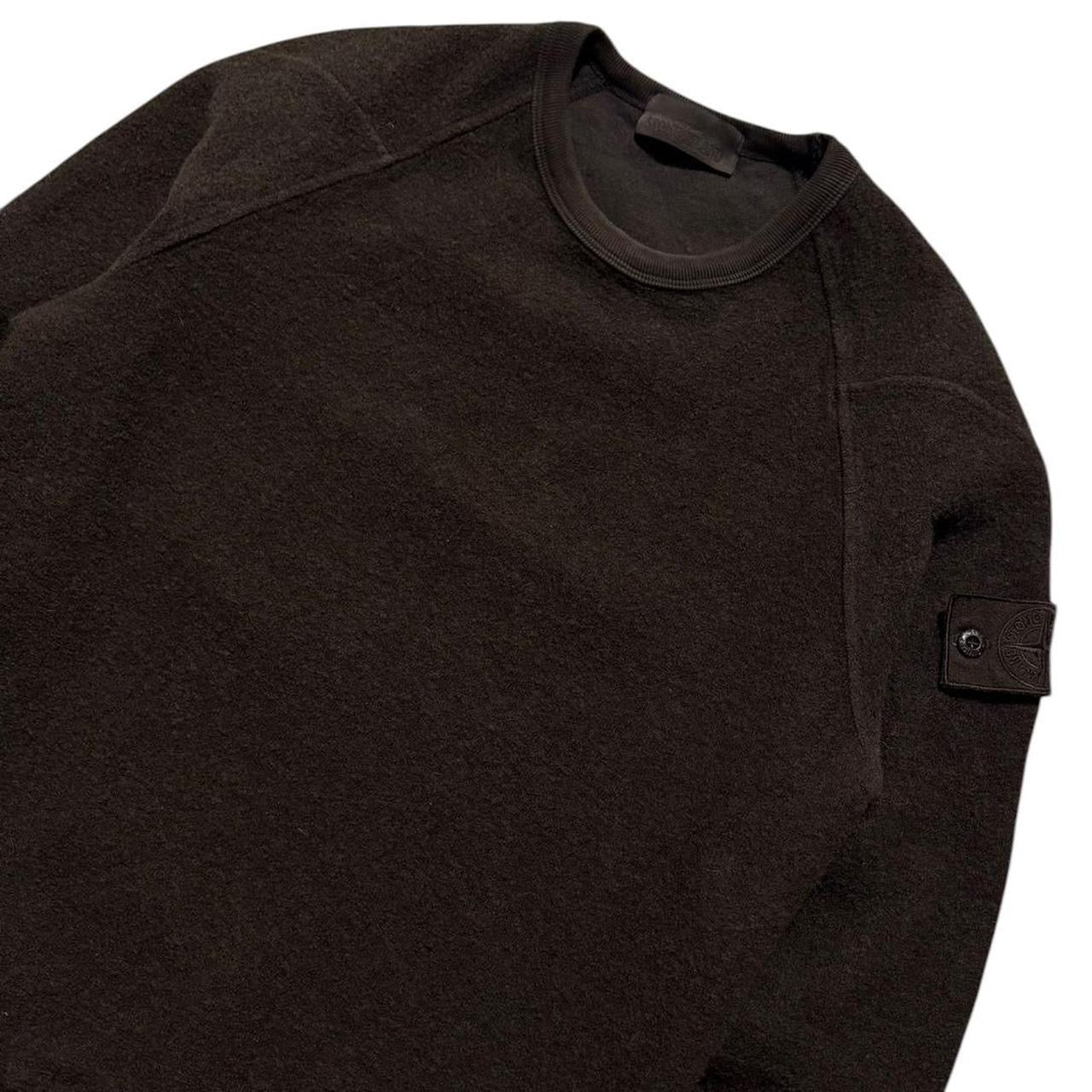 Stone Island Wool Brown Ghost Pullover Crewneck | Small, Brown