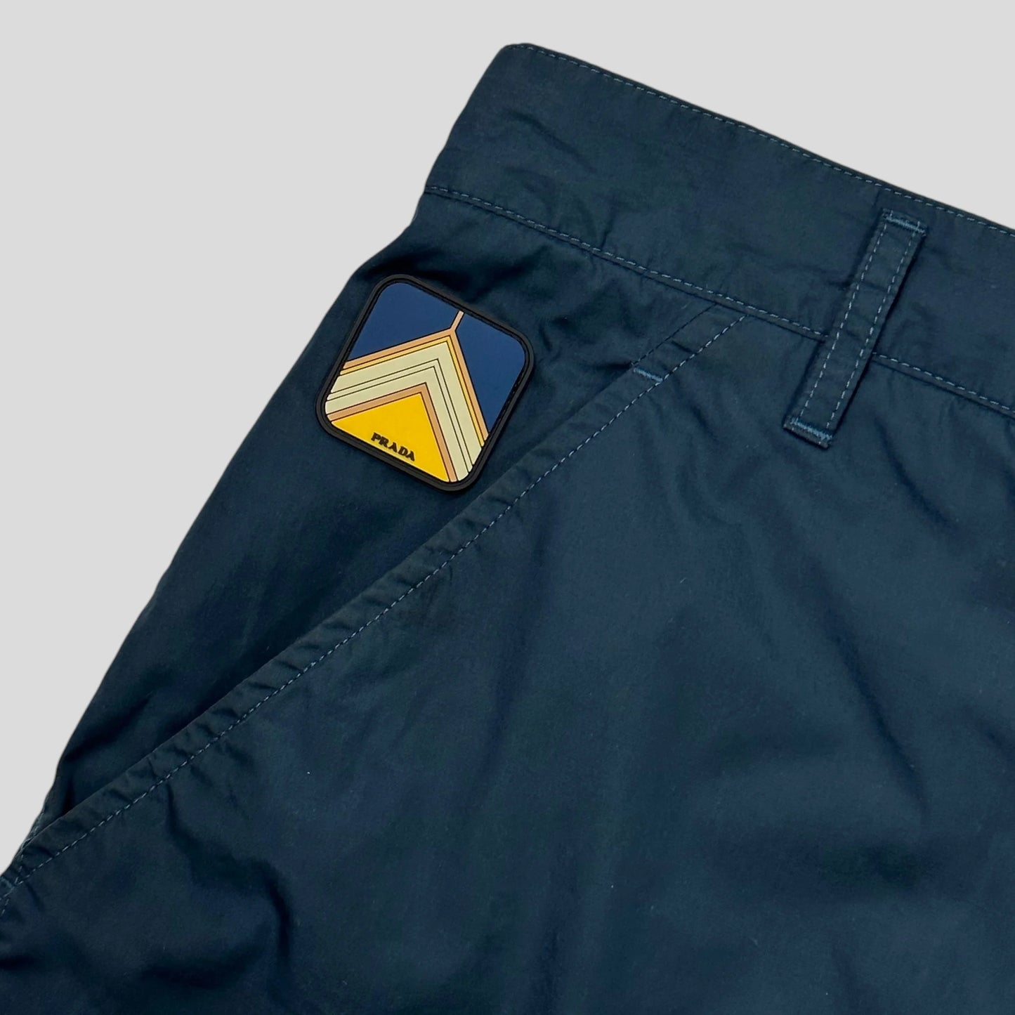 Prada Milano 2017 Rubber Logo Tech Trousers - M/L