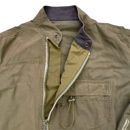 AW99/00 Maharishi Asymmetric Curved Hem Jacket (L) | Default Title, Green