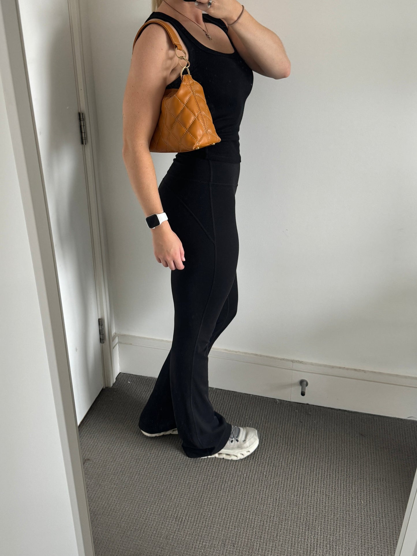 Vintage Chanel Wild Stitch Shoulder Bag Orange (2003-2004) | O/S, Gold