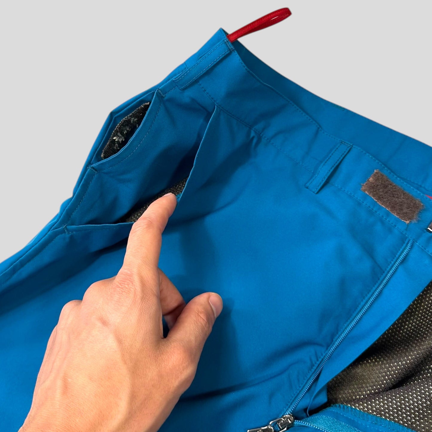 Prada Sport AW00 Goretex Electric Blue Mesh Lined Trousers - IT50