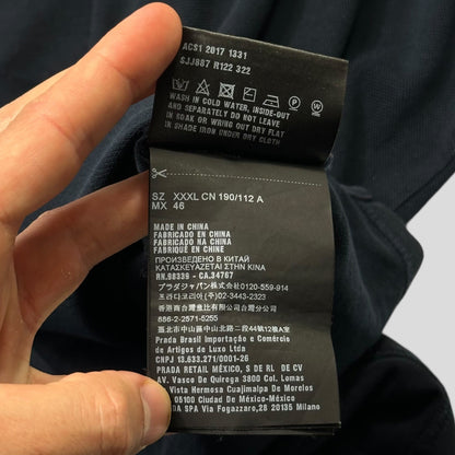 Prada Milano 2017 Navy Red Tab Polo - 3XL (XL/XXL)