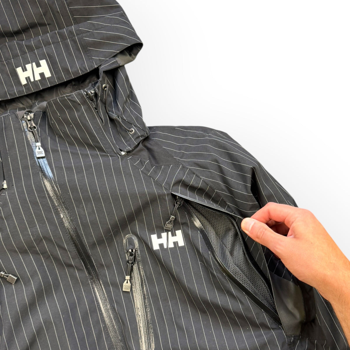 2000's Helly Hansen Flo2w Asymmetric Zip Jacket (M) | Medium, Multicoloured