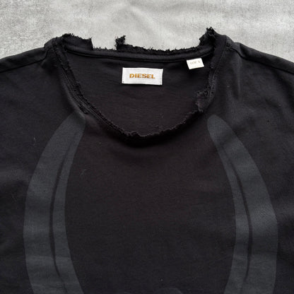 DIESEL DISTRESSED TOP | O/S, Red