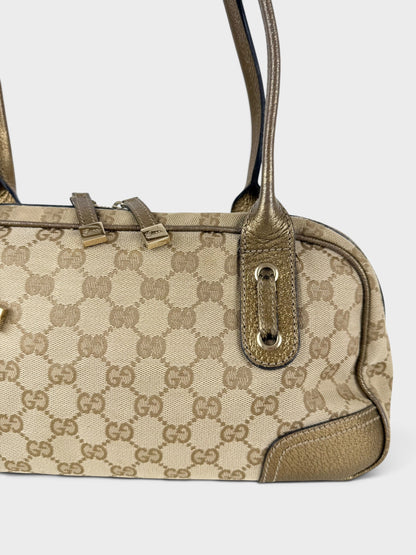 2000s Gucci GG Monogram Princy Handbag | O/S, Beige
