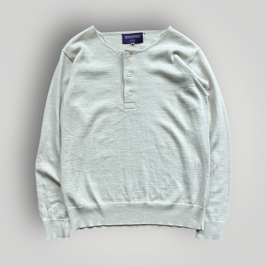 Nepenthes Wool Henley Top M | Default Title, Beige