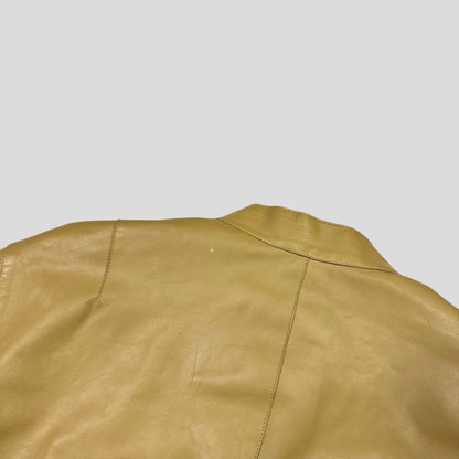 Neil Barrett AW00 Caramel Leather Moto Slingbag Jacket - L