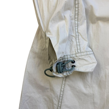 2000's Maharishi Asymmetric Zip Contrast Stitch Dress (L) | Large, Grey