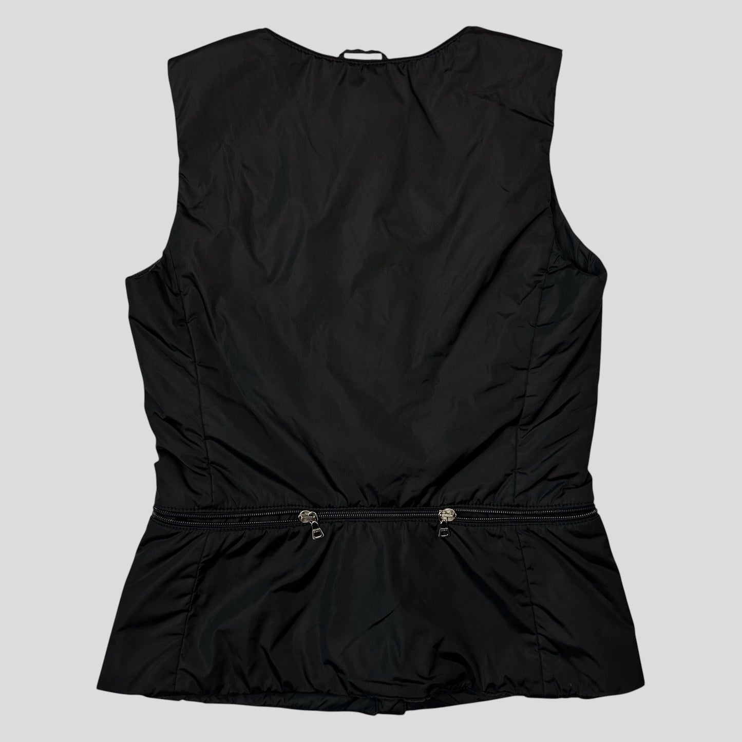 Prada Sport AW00 Technical Nylon Padded Stash Vest - IT40 | Default Title, Black