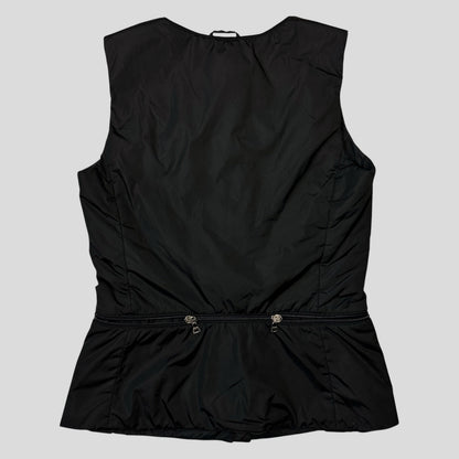 Prada Sport AW00 Technical Nylon Padded Stash Vest - IT40 | Default Title, Black