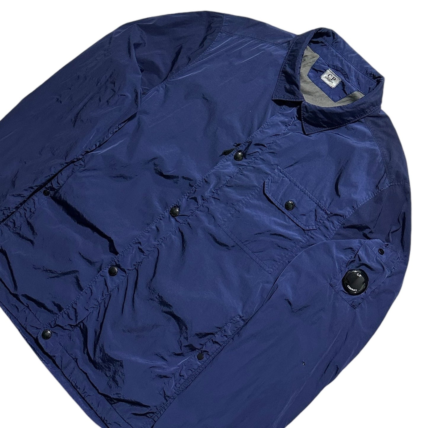 CP Company Chrome Nylon Zip Up Overshirt