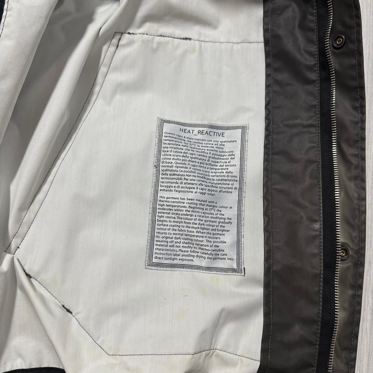 Stone Island S/S 2010 Heat Reactive Jacket | XXXL, Cream