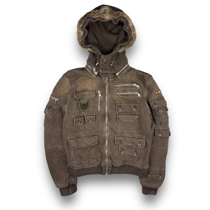 2008 Dolce & Gabbana Rabbit Fur Cargo Jacket (M) | Default Title, Brown