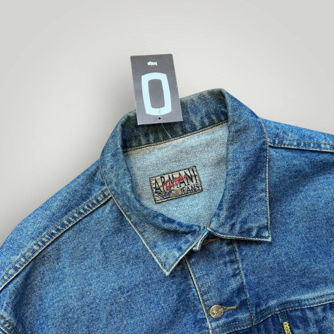 Armani Jeans True Blue Gold Label Denim Jacket L | Default Title, Blue