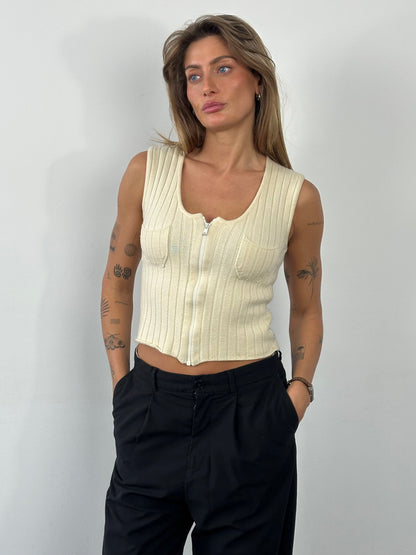 Armani Jeans 1990s Pure Wool Knit Top - XS
