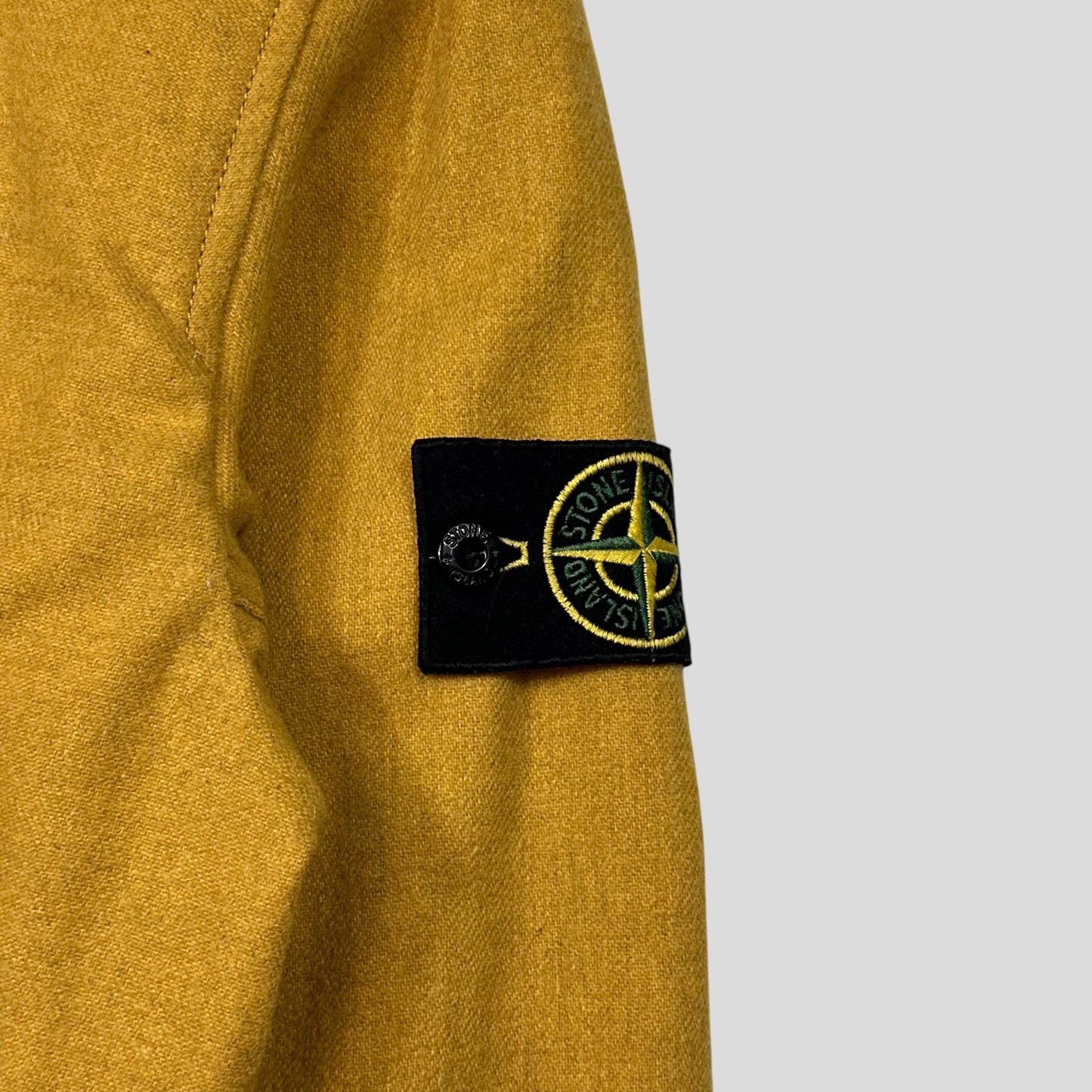 Stone Island AW14 Mélange Wool Poly Double Hood Jacket - M | Default Title, Yellow