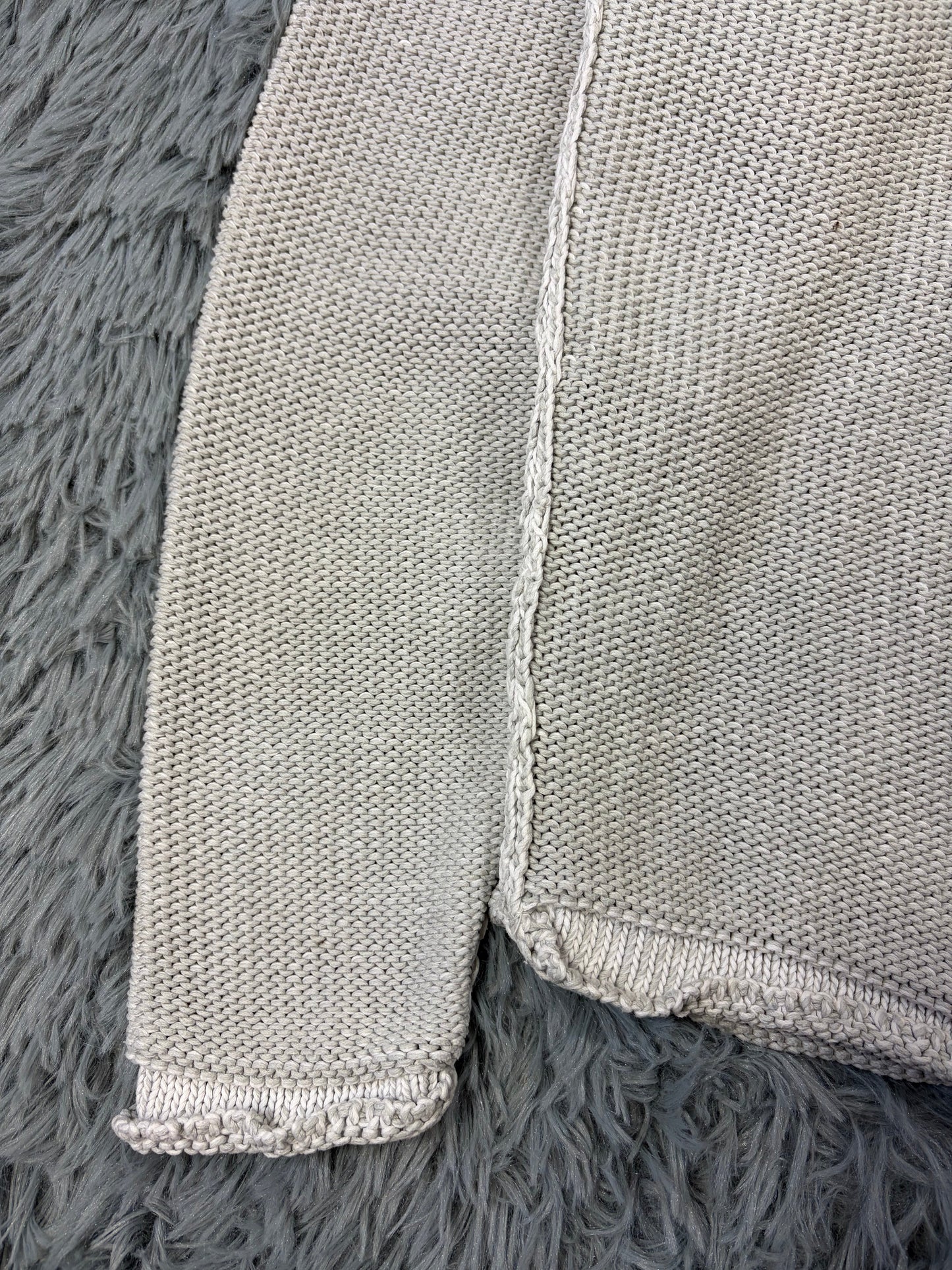 Issey Miyake MEN 2011 Cable Knit Inside-Out Effect Jumper - M/L | O/S, Grey