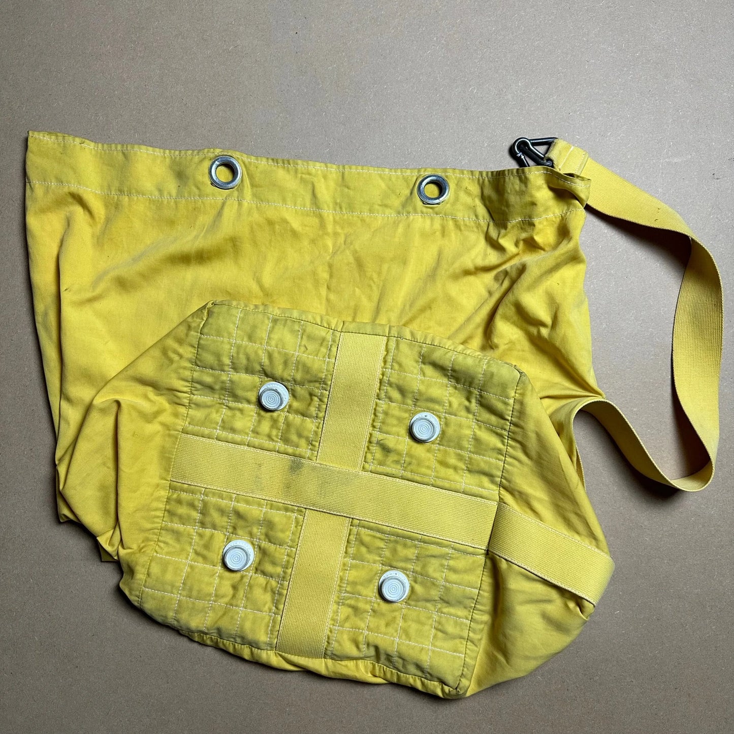 S/S 1984 Lemon Yellow Stone Island Marina Duffle Bag