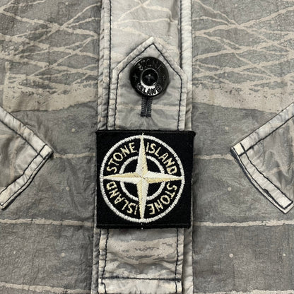 Stone Island Reflective Grid on Lamy-TC Jacket, Size Medium | O/S, Grey