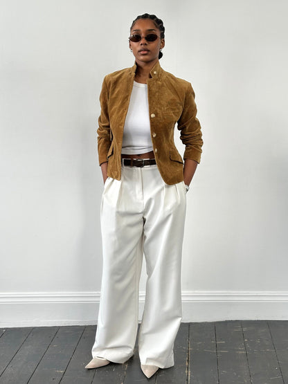 Ralph Lauren 2000s High Neck Corduroy Jacket - XS