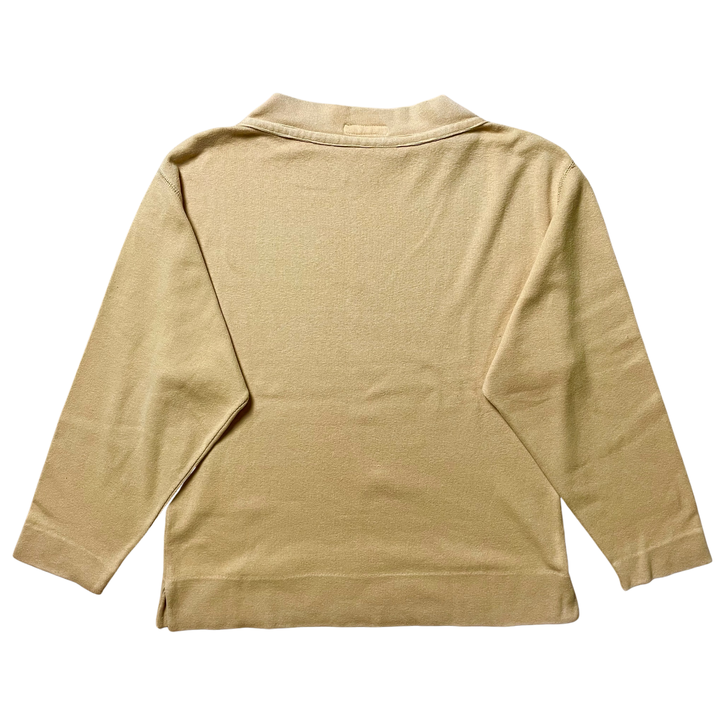 S/S 1984 Blonde Yellow Marina Stencil Spell-out Boat Neck Sweater