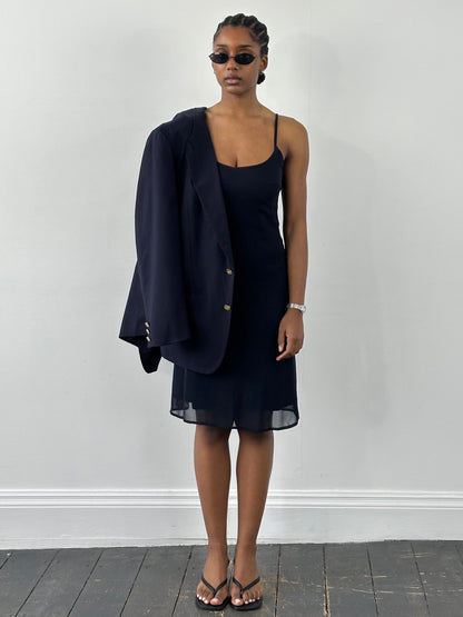 Gianni Versace Verus 1990s Sheer Slip Dress - S