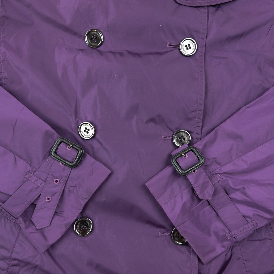 Vintage 2000s Burberry Lightweight Trench Jacket Womens Size L | Large, Purple
